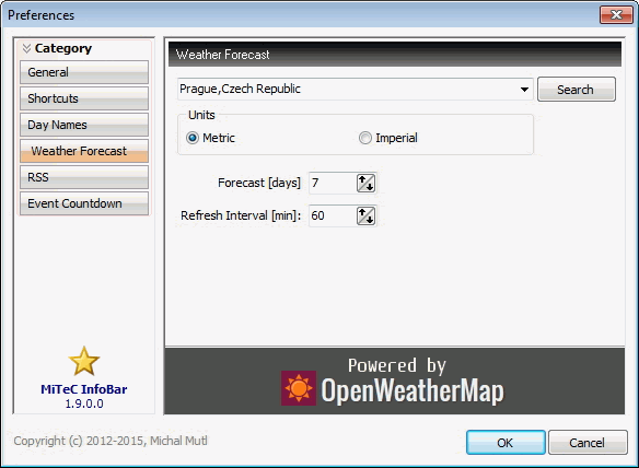 MiTeC InfoBar 2.9.0 full MiTeC InfoBar full screenshot